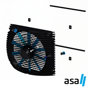 ASA 0385 Fan Kits, 12V / 24V DC - Suits Oil/Air Coolers ASA 0176-0257, TT Rail 16-25