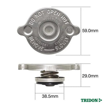 CA20135 Metal Radiator Cap, Recovery Type, 20PSI / 135KPA