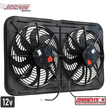 MJS22K (EF8976) 12v / 12" Maradyne Jetstreme 2 Series Twin Puller Fan
