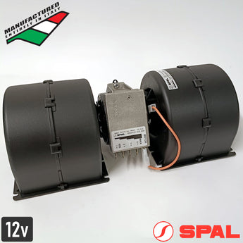 SPAL 008-A46-02 12V Double Wheel Blower Assembly