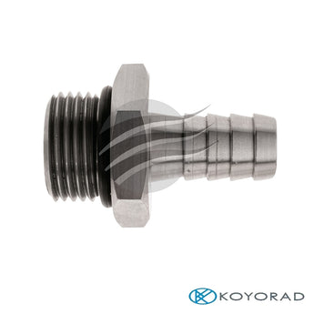 10 ORB to 3/8" Barb Oil Cooler Fitting