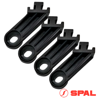 SPAL Fan Mounting Feet - 45° Left Raised Profile