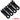 SPAL Fan Mounting Feet - 45° Right Raised Profile