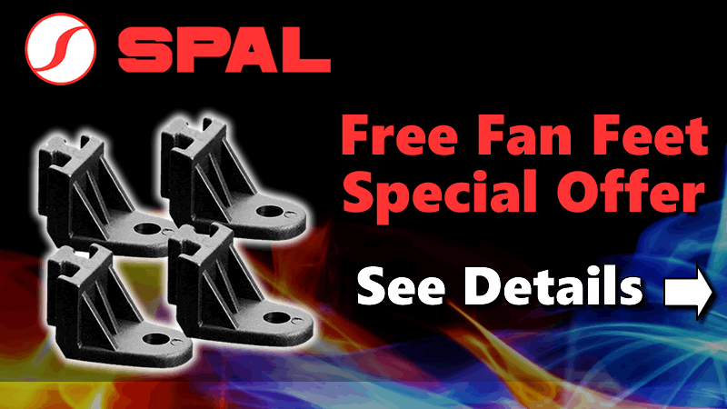 Get SPAL Fan Feet 100% Off with SPAL Fan Purchases