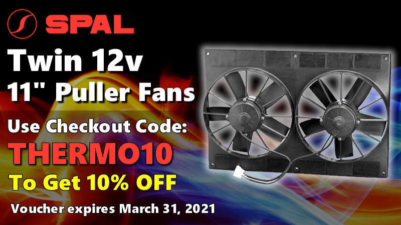 SPAL 11" Twin Puller Fan - Get 10% Off Before the end of March!