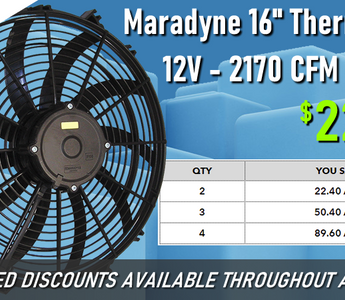 M162K-DS (EF8920) 12v 16" Maradyne Champion Series Fan