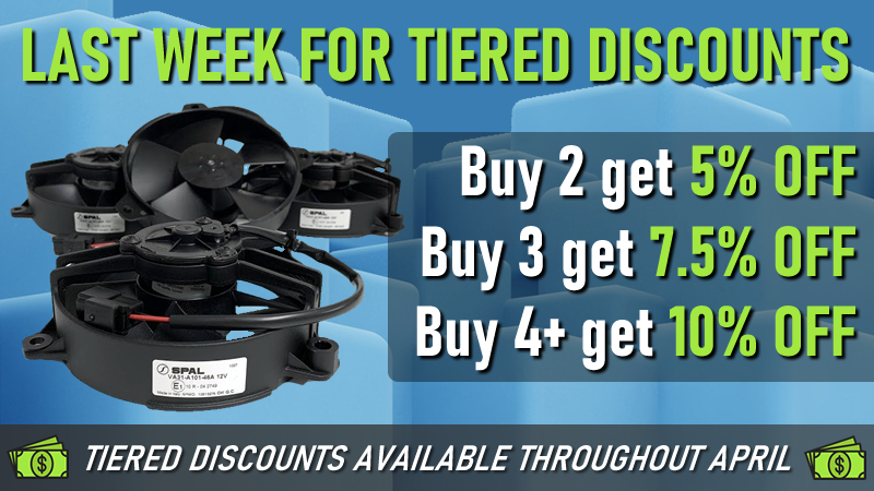 Last Week for Tiered Discounting - Ends April 30
