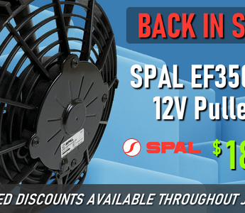 BACK IN STOCK - SPAL 10" 647 CFM Puller Fan