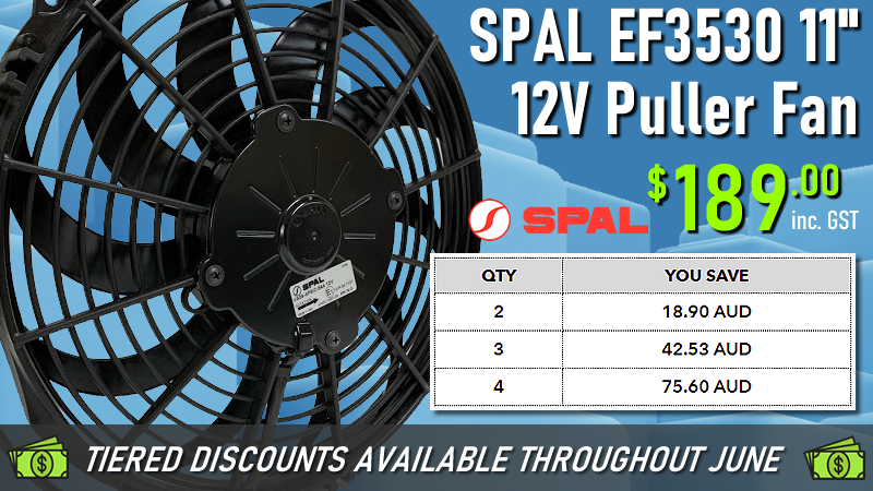 SPAL 11"Low Profile 12V Puller Fan EF3530
