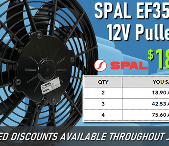 SPAL 11"Low Profile 12V Puller Fan EF3530