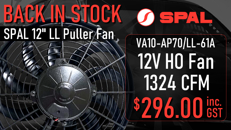 SPAL Thermo Puller Fan - 12" / 305mm Skew 12V - 1324 CFM
