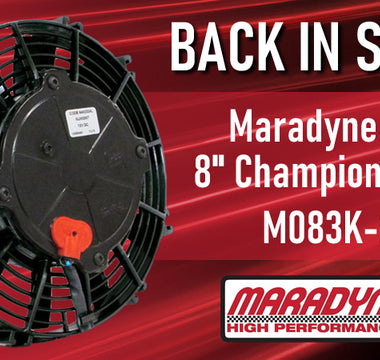 Back In Stock: Maradyne 24V 8" Champion Series Fan