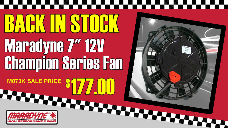 Back In Stock - Maradyne M073K 7" 12V Fan