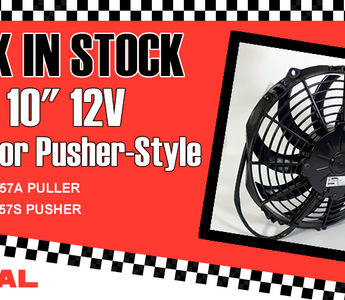 Back In Stock - SPAL 10" Curved Blade 12V Fans