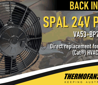 Cat Radiator Fan BACK IN STOCK: SPAL Heavy Duty Caterpillar (Cat®) HVAC Cooling Fan ...