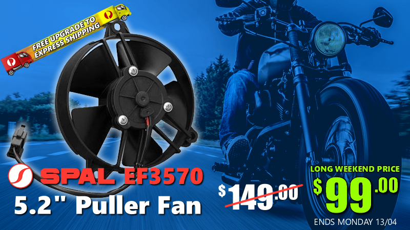 Extra Long Weekend Easter Special - SPAL 5.2" Puller Fan only $99!