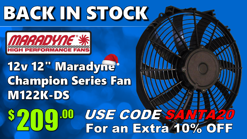 Back In Stock: Maradyne 12"Champion Series Fan