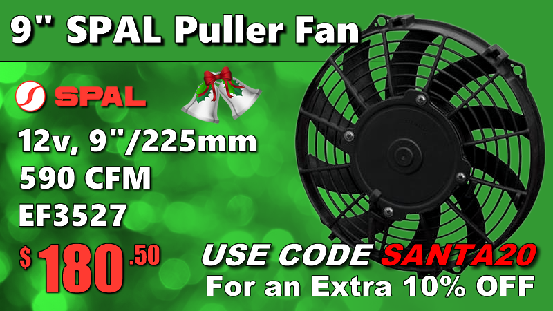 Today's Featured Product: SPAL 9"  Pusher Fan - 590 CFM