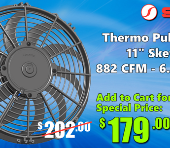 February Birthday Special - SPAL 11" Low Profile Thermo Fan