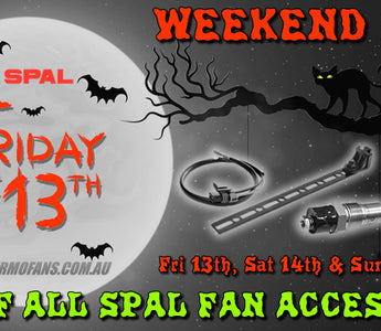 Friday the 13th Sale - 13% OFF SPAL Fan Accessories All Weekend!