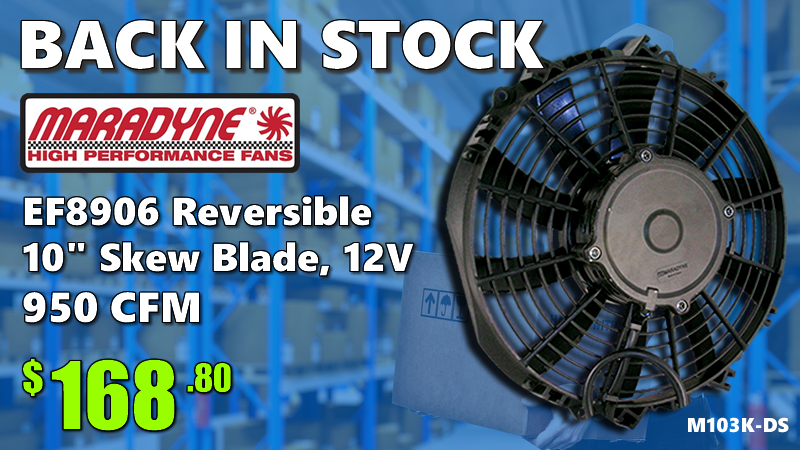 Back In Stock: Maradyne EF8906 10" Fan - 950 CFM