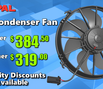 Recently Added: SPAL 24v Condenser Fan - 12" Puller or Pusher