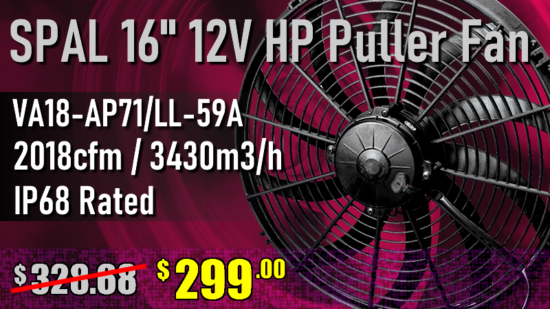 Special Price: SPAL 16" HP Puller Fan only $299