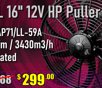 Special Price: SPAL 16" HP Puller Fan only $299