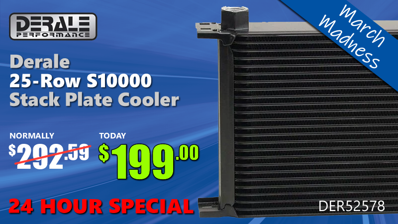 March Madness 24-Hour Special 18/03/20 - Derale 25-Row S10000 Stack Plate Cooler