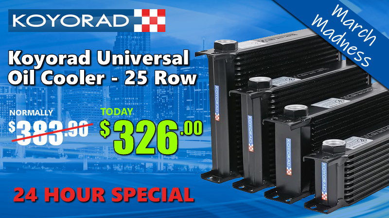 March Madness 24-Hour Special 27/03/20 - Koyo 25-Row Universal Oil Cooler