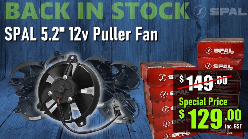 SPAL EF3570 5.2" 12v Puller Fan Back in Stock!