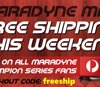 Maradyne Champion Series Free Shipping Weekend
