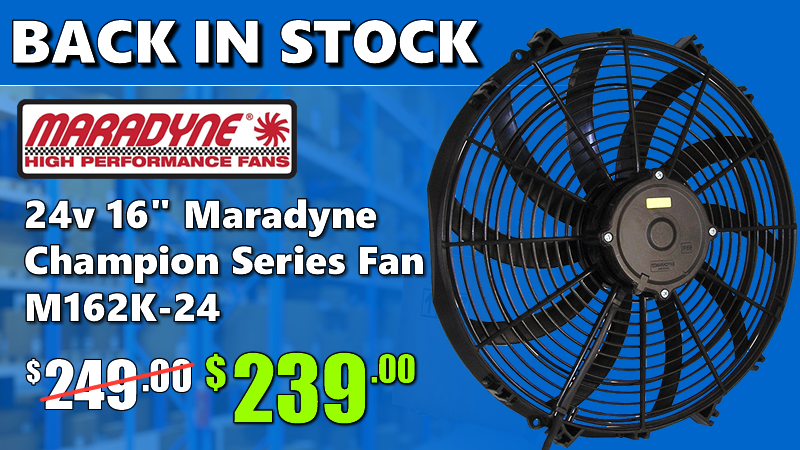 Back In Stock - Maradyne 16" Reversible 24v Fan