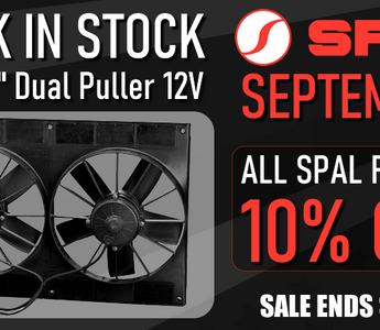 BACK IN STOCK: SPAL 11" Dual Puller Fan