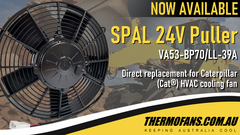 Fan Radiator Cat SPAL 24v 10