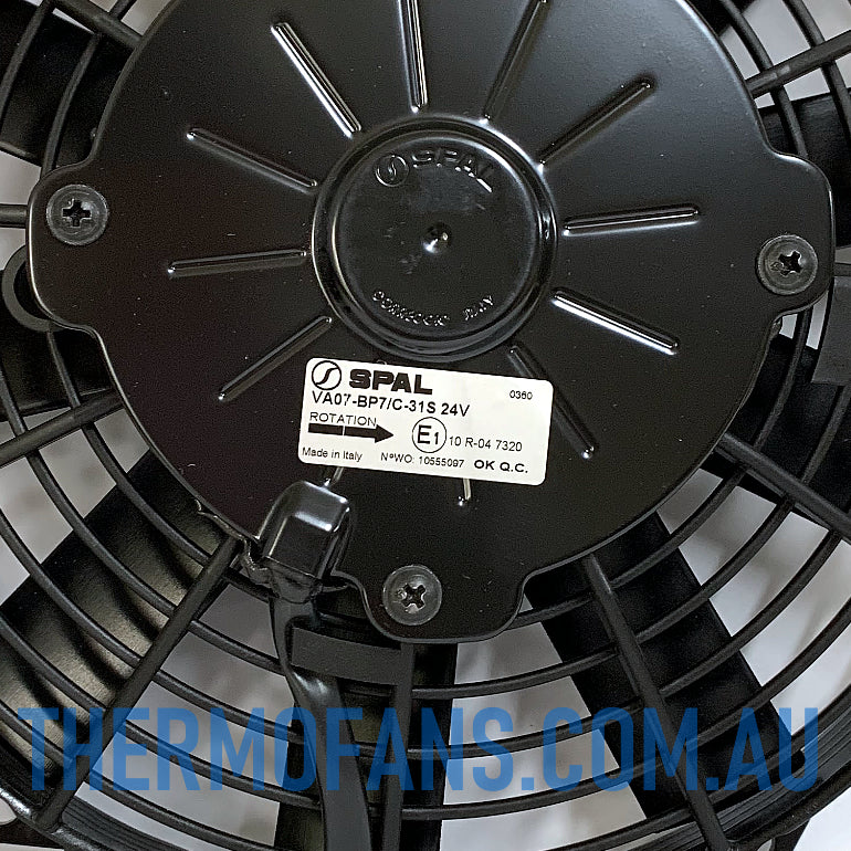 VA07-BP7/C-31S (EF3512) 24v 9" SPAL Pusher Fan