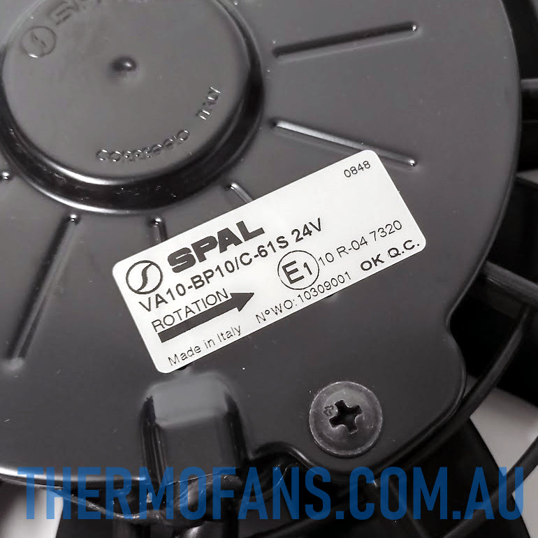 VA10-BP10/C-61S (EF3543) 24V 12" SPAL Pusher Fan