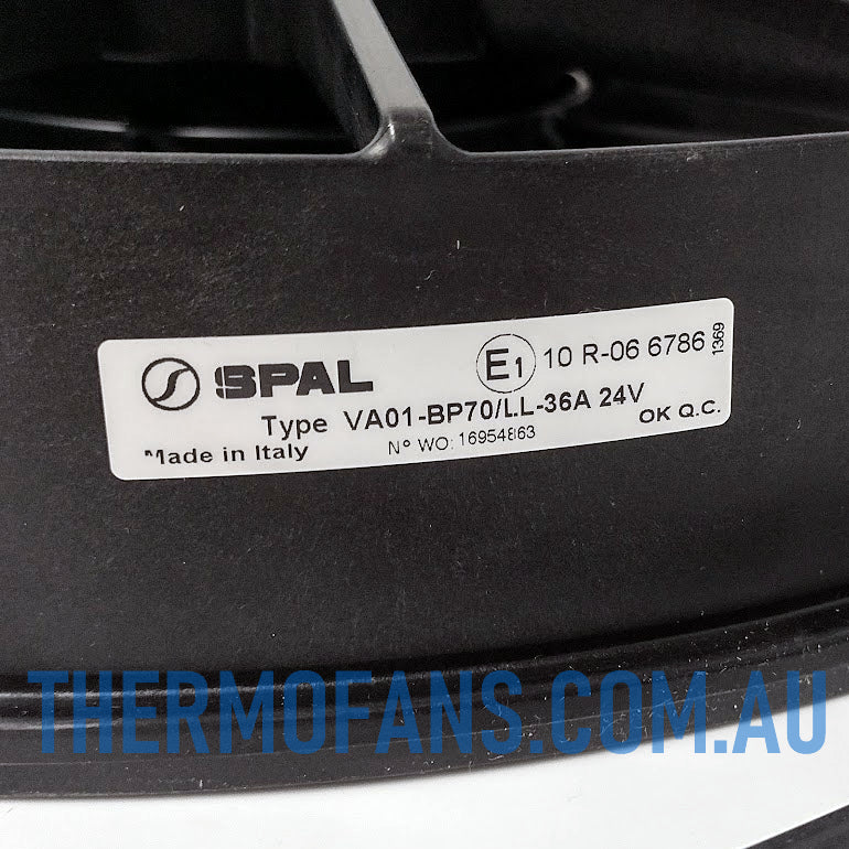 VA01-BP70/LL-36A (EF3546) 24v 12" Spal Puller Fan