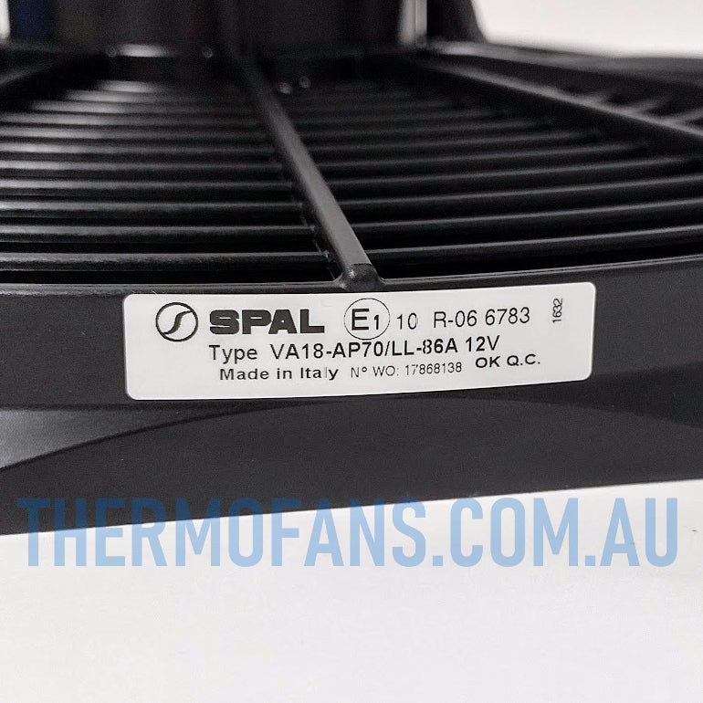 VA18-AP70/LL-86A (EF3609) 12v 16" SPAL Puller Fan