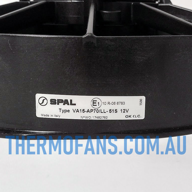 VA15-AP70/LL-51S (EF3629) 12V 10" SPAL Pusher Fan