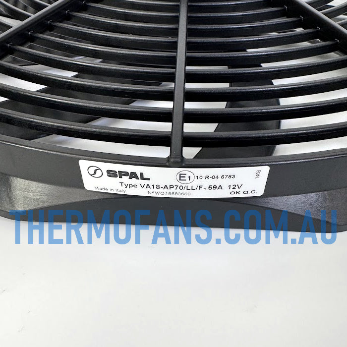 VA18-AP70/LL/F-59A (EF3634) 12v 16" SPAL Racing Puller Fan
