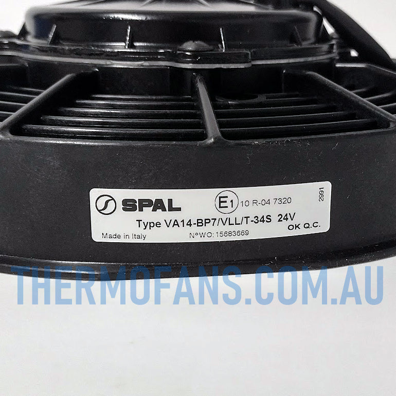 VA14-BP7/VLL/T-34S (EF9629) 24v 8" SPAL Pusher Fan