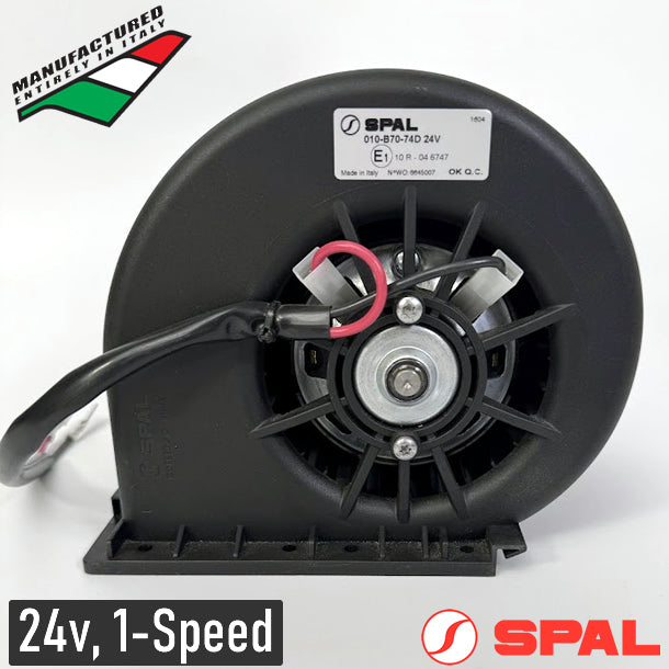 SPAL 010-B70-74D 24V Single Wheel Blower Assembly