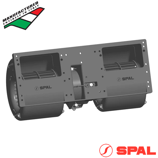 SPAL 006-B39-22 (EM2466) is a 24V Dual Wheel Cabin Blower Assembly