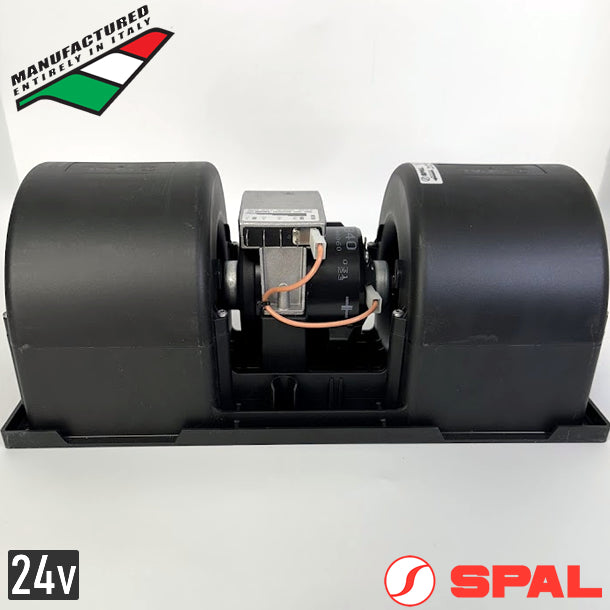 SPAL 006-B40-22 3-Speed 24V Dual Wheel Cabin Blower