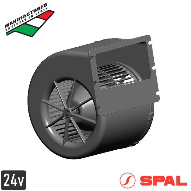 SPAL 007-B44-32D 24V Single Wheel Blower Assembly, 3-Speed, 6.3A ...