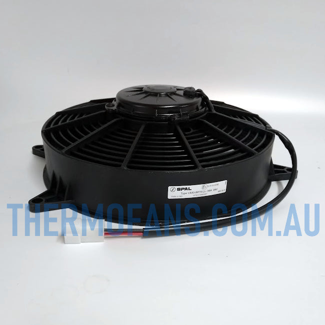 VA53-BP70/LL-39A 24v 10" SPAL Puller Fan for Cat® Flat Angle